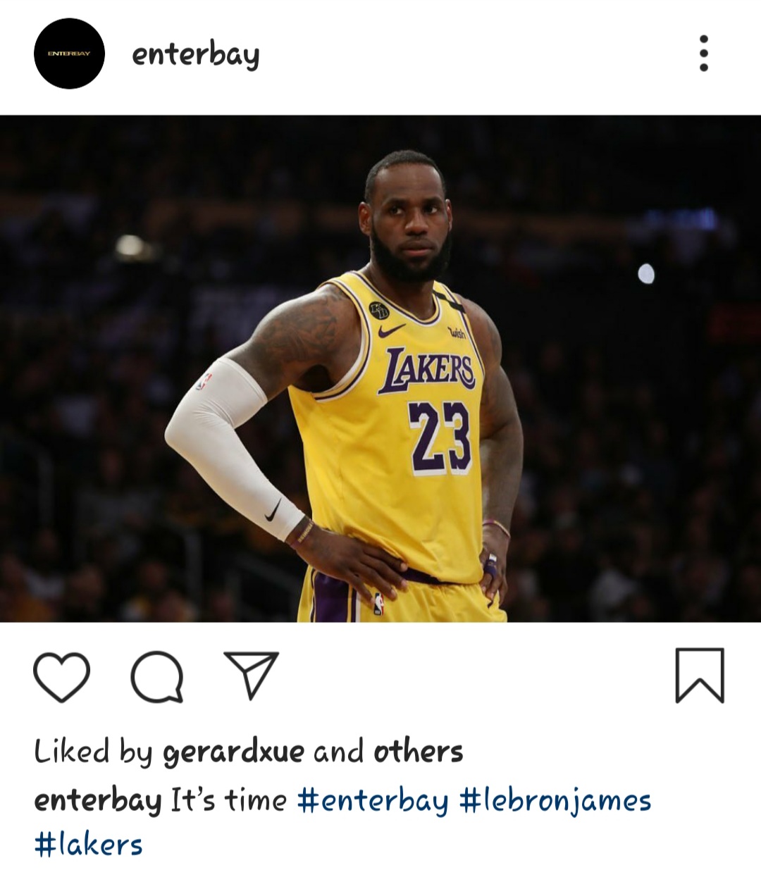 Enterbay lebron clearance lakers