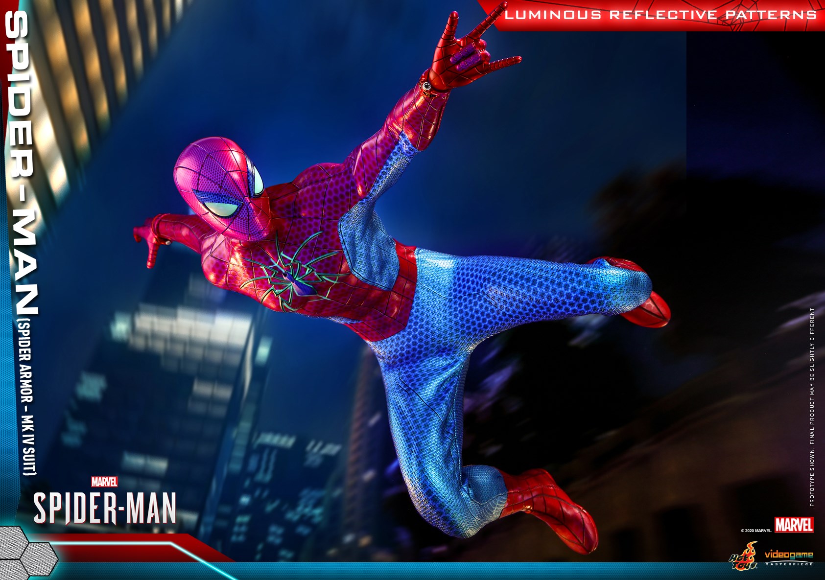 Hot Toys 1/6 PS4 Spider-Man Spider Armor - MK IV Suit | Collector